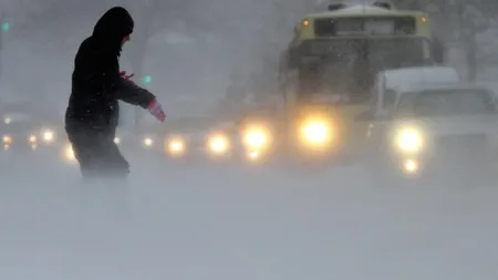 Viscolul a trecut Dunărea. Stare de alertă în Bulgaria