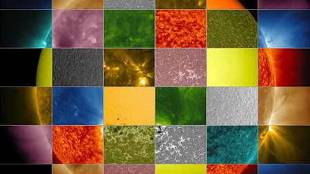 Imagine inedită a Soarelui: Ce semnificaţie au culorile din colaj FOTO