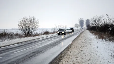 Drumuri acoperite de zăpadă. Vezi cum se circulă în ţară