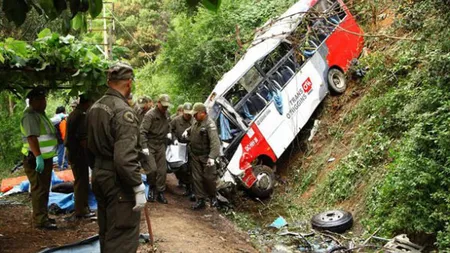 Tragedie în Chile. 16 suporteri au murit, după ce autocarul lor a căzut într-o prăpastie VIDEO