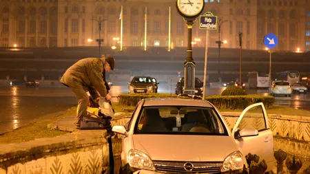 Un bucureştean a pierdut controlul volanului şi a 