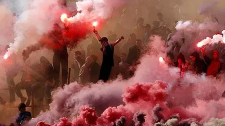Marş comun al fanilor echipelor Partizan şi Steaua Roşie Belgrad împotriva crimelor între suporteri