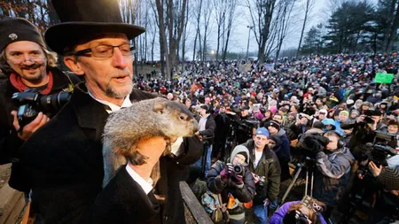 Vine primăvara: Marmota Phil din Punxsutawney a făcut predicţia anuală VIDEO