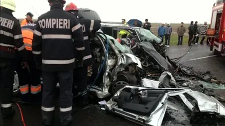 Accident grav în Satu Mare, soldat cu trei morţi şi trei răniţi FOTO