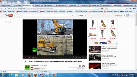 Dorel loveşte în Rusia: Cum se fac praf 50 de tone şi 100.000 de euro în câteva secunde VIDEO