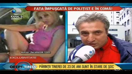 CUTREMURĂTOR. Tatăl tinerei împuşcate de iubitul poliţist a aflat că fata a murit în direct la TV