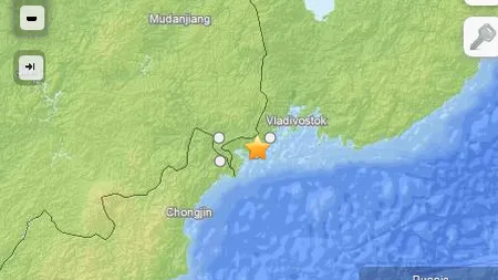 Cutremur cu magnitudinea de 6,2, la frontiera dintre Rusia şi Coreea de Nord