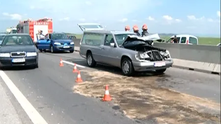 Carambol cu PATRU maşini pe centura oraşului Ploieşti VIDEO