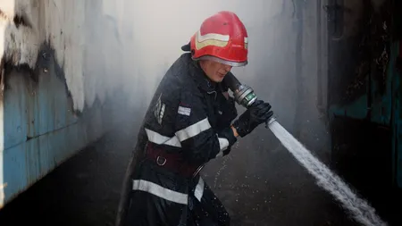 Incendiu la Fabrica de Cherestea din Lunca Bradului, judeţul Mureş