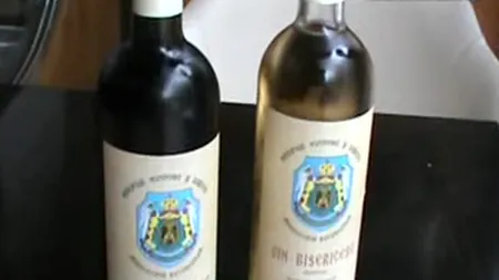 Sticle de vin fără timbru fiscal la magazinul Mănăstirii Pasărea VIDEO