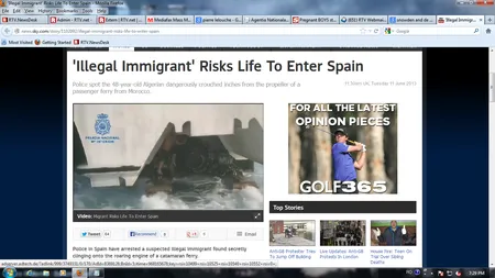 Şi-a riscat viaţa ca să ajungă în Spania: Cum a vrut un imigrant să părăsească Algeria VIDEO
