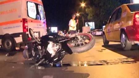 Motociclist rănit de un şofer pe Bulevardul Iuliu Maniu din Capitală VIDEO