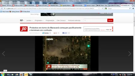 Finală cu violenţe la Rio: Manifestanţii s-au ciocnit cu poliţiştii lângă stadionul Maracana VIDEO