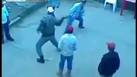 Brazilia violentă: Un poliţist intervine ca un NINJA împotriva unui bărbat beat şi scandalagiu VIDEO