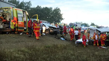 Imagini CUTREMURĂTOARE de la teribilul accident din Ungaria, în care mai mulţi români şi-au pierdut viaţa