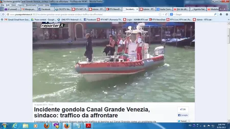 TRAGEDIE la o plimbare cu gondola în Veneţia VIDEO