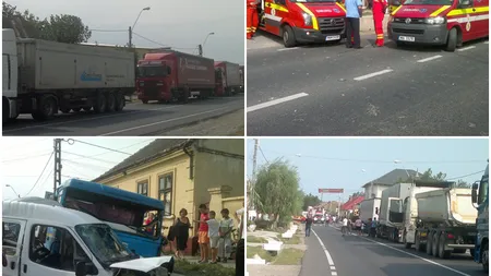 Accident rutier cu trei răniţi în Timiş. Printre victime este o femeie însărcinată