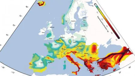 România, în zona ROŞIE a ţărilor din Europa unde este POSIBIL să se producă un cutremur PUTERNIC