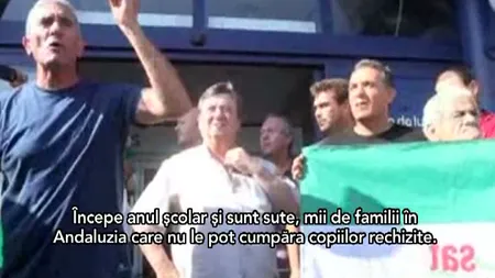 Sute de activişti spanioli au furat rechizite. Motivul ar înduioşa orice poliţist