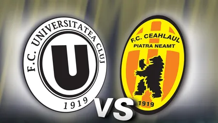 Universitatea Cluj - Ceahlăul Piatra Neamţ, scor 1-1, în Liga I