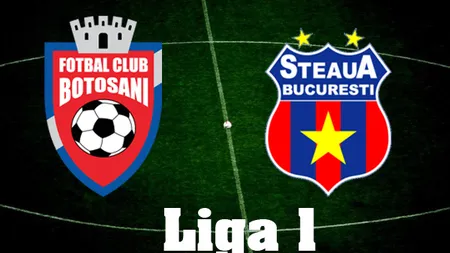 FC Botoşani - Steaua, scor 1-2, în Liga I