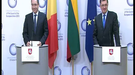 Victor Ponta: România şi Lituania au nevoie de o utilizare mai bună a fondurilor europene