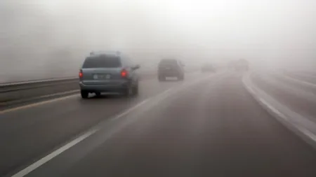 COD GALBEN de ceaţă în mai multe zone din ţară, inclusiv Autostrada 2