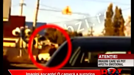 SINUCIDERE filmată de camerele de supraveghere. Un bărbat s-a aruncat în faţa trenului VIDEO