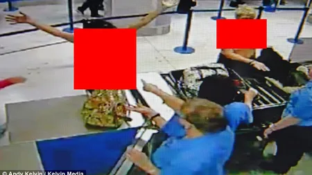 Gest INDECENT al unor femei de VIŢĂ NOBILĂ din Marea Britanie. Au renunţat la haine în AEROPORT VIDEO