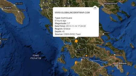 Patru cutremure în Grecia înainte de GRECIA - ROMANIA