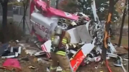 ACCIDENT TERIBIL la Seul. Un elicopter a intrat într-un bloc de 35 de etaje