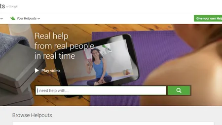 Helpouts: Google lansează un serviciu de consiliere privind viaţa cotidiană