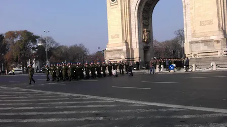 Militarii încep repetiţiile pentru parada de Ziua Naţională a României