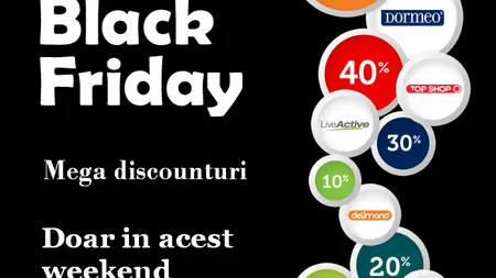 Black Friday 2013. REDUCERI de până la 75% pentru produsele Dormeo, Delimano, Walkmaxx şi Top Shop