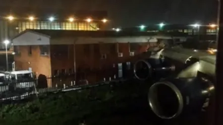 Clădire distrusă de avion la Johannesburg. Doar patru persoane au fost rănite