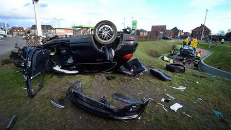 ACCIDENT RUTIER GRAV, produs de un COPIL ROMÂN, în Belgia