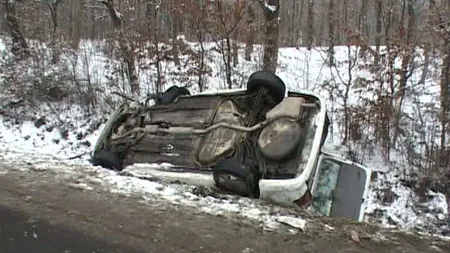 Accident de circulaţie GRAV în Maramureş din cauza POLEIULUI