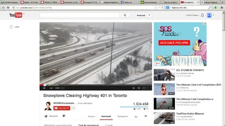 Cum se face DESZĂPEZIREA în Canada. Rămâi ŞOCAT câte pluguri sunt pe autostradă VIDEO