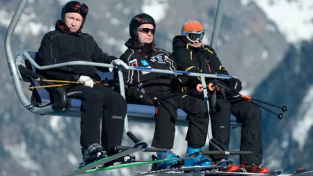 Putin a schiat la Soci şi a inspectat situaţia lucrărilor pentru JO de iarnă