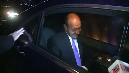 Traian Băsescu a plecat de la vila de protocol din Predeal