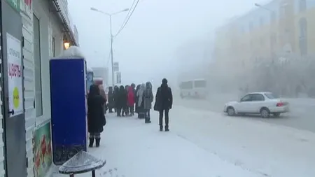 Temperaturi glaciare în Siberia: Mercurul din termometre a coborât până la - 60 de grade VIDEO