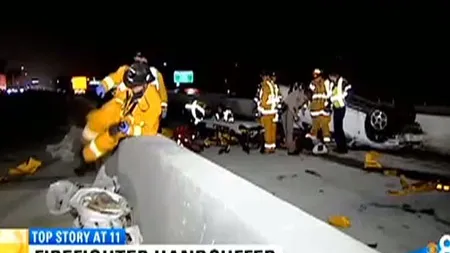 Inedit: Pompier arestat de poliţist, la intervenţie VIDEO