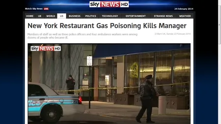 Restaurantul UCIGAŞ: O persoană a murit şi 28 au fost intoxicate cu monoxid de carbon
