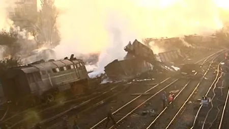 Stare de alertă în Andaluzia, după deraierea unui tren care transporta amoniac