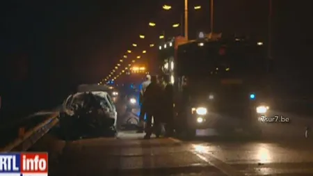 Tragedie pe o autostradă din Belgia: Şapte persoane au murit VIDEO