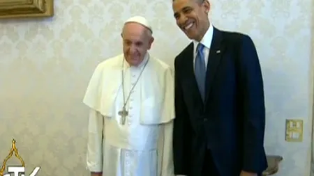 Întâlnire istorică la Vatican. Barack Obama a fost primit de Papa Francisc VIDEO