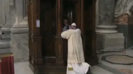 Papa Francisc s-a spovedit în public VIDEO