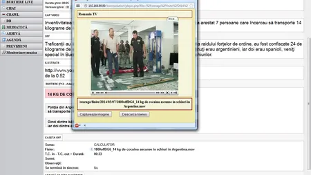 Poliţia din Argentina a prins traficanţi cu DROGURI ascunse în SCHIURI VIDEO