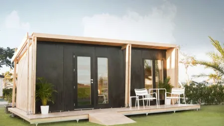 Cum arată casa ecologică modulară care se montează în doar 5 ore FOTO