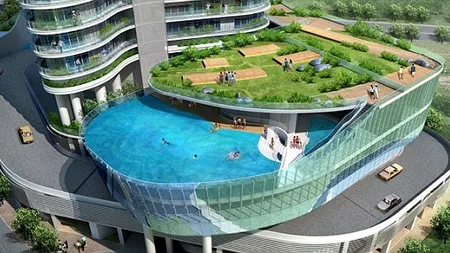 O IDEE SIMPLĂ, cu un REZULTAT SPECTACULOS: Balcoanele transformate în piscine FOTO